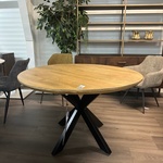 Eetkamertafel rond mango 120cm, Mango, naturel